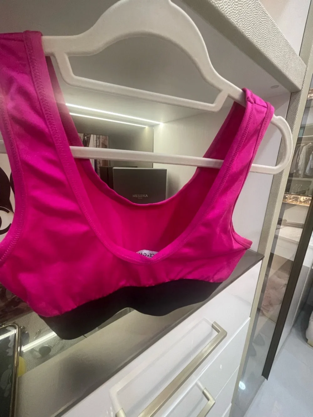 Dolce & Gabbana Hot Pink Logo Sports Bralette Size 40 - Picture 4 of 6